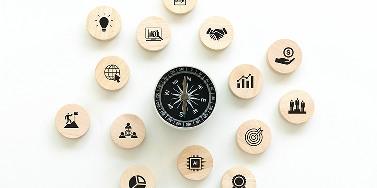 Verifying qualifications for buyers depicted with icons of various qualifications.